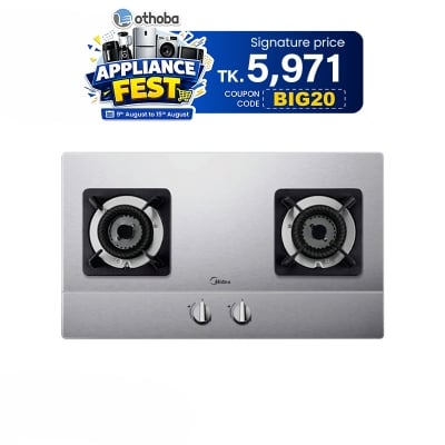 Picture of Midea Q216 Double Gas Burner Body Made by Stainless Steel