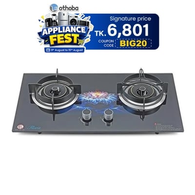 Picture of RFL Built In Gas Stoves/HOB Double Gas Stove FLORA - (Line Gas)