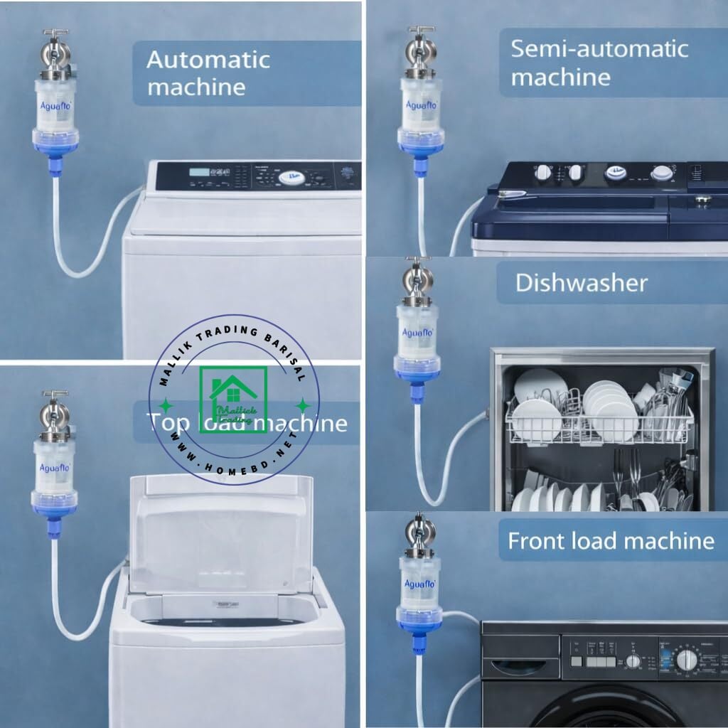 Water Tap Filter Adaptor/Connector With Magnetic Cleaning Process Compatible For All Tap, Front And Top Load Washing Machines
