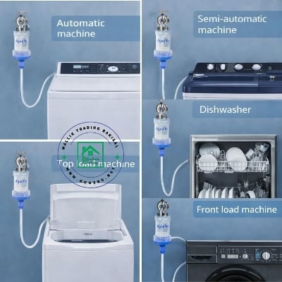 Water Tap Filter Adaptor/Connector With Magnetic Cleaning Process Compatible For All Tap, Front And Top Load Washing Machines