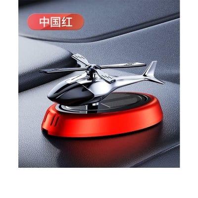 Picture of Solar Powered Aircraft Car Perfume – Aromatherapy Essential Oil Car Air Freshener Ornament (Red)