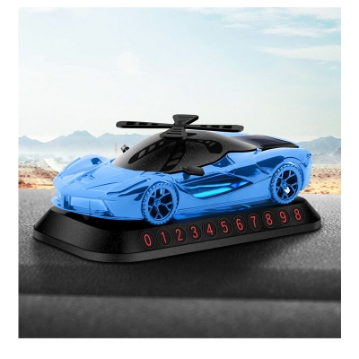 Picture of Car Solar Perfume Holder Showpiece – Dashboard Ornament & Air Freshener (Blue)