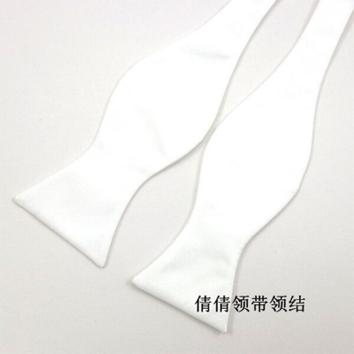 Picture of Lazy Bow Tie For Men - British Bow Tie (White,Int: One size)