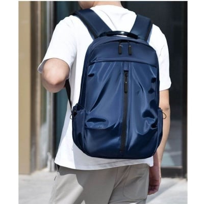 Picture of New Fashion Computer Backpack Men's Leisure Sports Business Travel Backpack (Dark blue)
