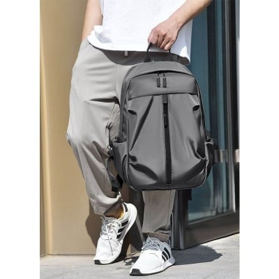 Picture of New Fashion Computer Backpack Men's Leisure Sports Business Travel Backpack (Light Ash)