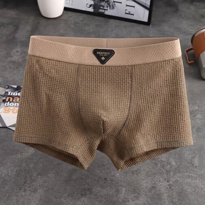 Picture of Ice Silk Thin Breathable Summer Fashionable Men's Underwear (Brown (75-85 kg),Int:XXXL)