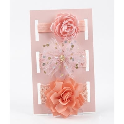 Picture of Baby Princess Style Bow Head Flower Hair Belt/Mesh Cute Hair Accessories  for Baby Girl (Design 1013,UK:6)