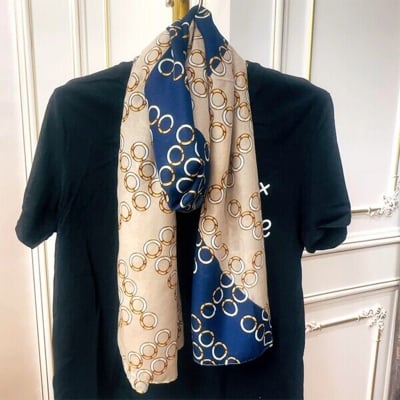Picture of Printed Cotton and Linen Scarf - Classic Autumn and Winter Warm Neck Scarf for women (185*80cm) (LM-037,One size fits all)