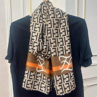 Picture of Printed Cotton and Linen Scarf - Classic Autumn and Winter Warm Neck Scarf for women (185*80cm) (LM-010,One size fits all)