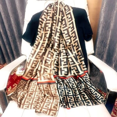Picture of Printed Satin Silk Scarf - Spring and Autumn new sun protection printing lengthened shawl/Scarf for women (180*90cm) (LJD-019,One size fits all)