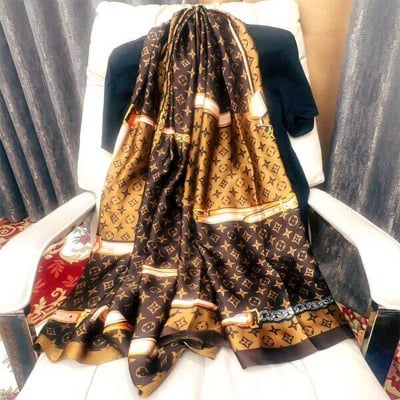 Picture of Printed Satin Silk Scarf - Spring and Autumn new sun protection printing lengthened shawl/Scarf for women (180*90cm) (LJD-017,One size fits all)