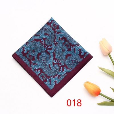 Picture of Men's Silk Luxury Handkerchief Paisley Suit Pocket Square - 28*28cm (1 PS) (Color : 018,Int: One size)