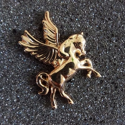 Picture of Pegasus mini brooch pin buckle golden for men women outfit accessories (Pegasus (Small))