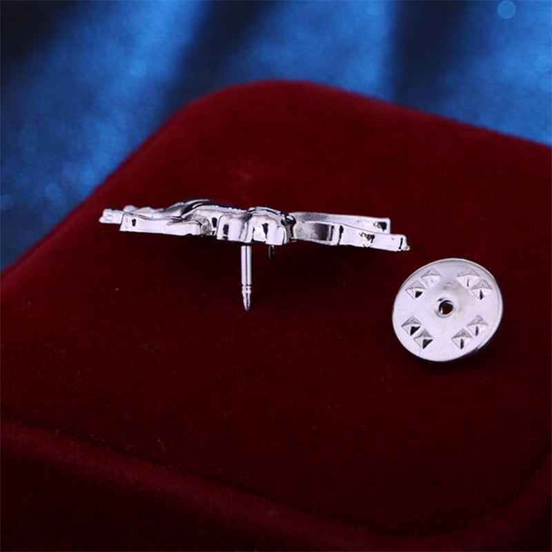 Picture of Pegasus mini brooch pin buckle golden for men women outfit accessories (Pegasus (Silver))