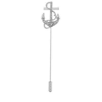 Picture of Anchor Lapel Pin Brooch For Men & Women (Silver)