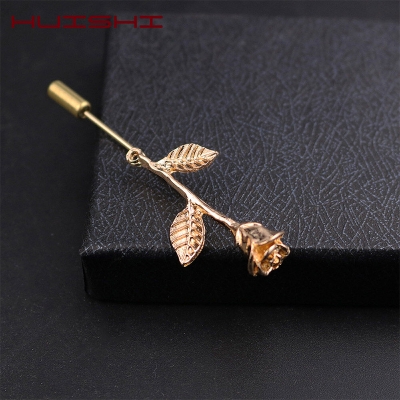 Picture of Metal Rose Lapel Pin Brooch For Men & Women (1Ps) (Gold)