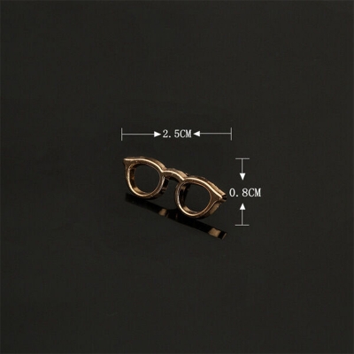 Picture of Mens Fashion Brooch Suit Dress Accessories Enamel Glass Frame Brooch (Golden Frame (Small))