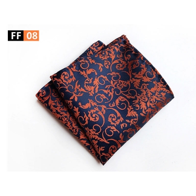 Picture of Men’s Luxury Paisley Pocket Square – Polyester Yarn Handkerchief for Suit & Blazer (25 x 25 cm, 1 Pc) (FF-08,Int: One size)