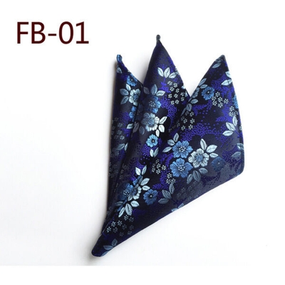 Picture of Men’s Luxury Paisley Pocket Square – Polyester Yarn Handkerchief for Suit & Blazer (25 x 25 cm, 1 Pc) (FB-01,Int: One size)