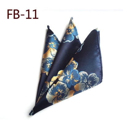Picture of Men’s Luxury Paisley Pocket Square – Polyester Yarn Handkerchief for Suit & Blazer (25 x 25 cm, 1 Pc) (FB-11,Int: One size)