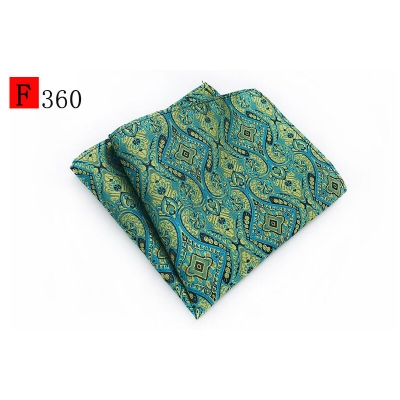 Picture of Men’s Luxury Paisley Pocket Square – Polyester Yarn Handkerchief for Suit & Blazer (25 x 25 cm, 1 Pc) (F360,Int: One size)