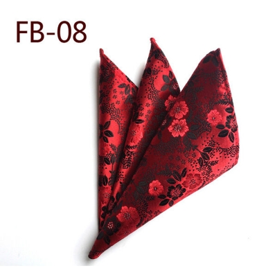 Picture of Men’s Luxury Paisley Pocket Square – Polyester Yarn Handkerchief for Suit & Blazer (25 x 25 cm, 1 Pc) (FB-08,Int: One size)