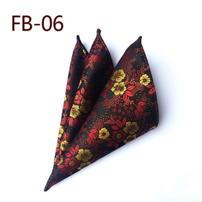 Picture of Men’s Luxury Paisley Pocket Square – Polyester Yarn Handkerchief for Suit & Blazer (25 x 25 cm, 1 Pc) (FB-06,Int: One size)