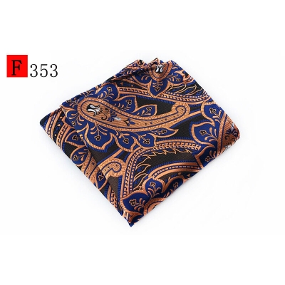 Picture of Men’s Luxury Paisley Pocket Square – Polyester Yarn Handkerchief for Suit & Blazer (25 x 25 cm, 1 Pc) (F353,Int: One size)