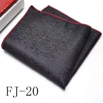 Picture of Men’s Luxury Paisley Pocket Square – Polyester Yarn Handkerchief for Suit & Blazer (25 x 25 cm, 1 Pc) (FJ-20,Int: One size)