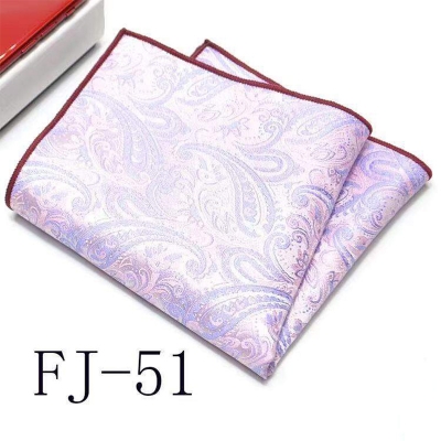 Picture of Men’s Luxury Paisley Pocket Square – Polyester Yarn Handkerchief for Suit & Blazer (25 x 25 cm, 1 Pc) (FJ-51,Int: One size)