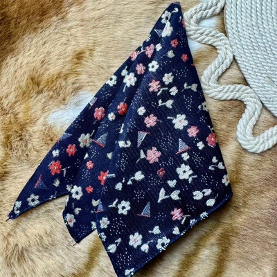 Picture of Elegant Geometric/Floral Polyester Pocket Square for Suit and Blazer, Formal Business Style - 23x23cm (Multicilor Pattern Blue,Int: One size)
