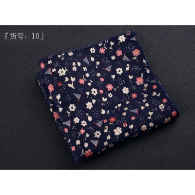 Picture of Elegant Geometric/Floral Polyester Pocket Square for Suit and Blazer, Formal Business Style - 23x23cm (Multicilor Pattern Blue,Int: One size)
