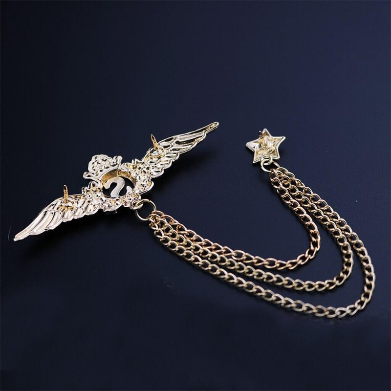 Picture of Wings Brooch Men'S Daily Banquet Suit Shirt Accessories (Gold)