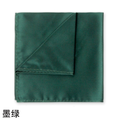 Picture of New Men Silk Satin Plain Color Pocket Square for Business Suit Accessories 22x22cm (Army Green,M)