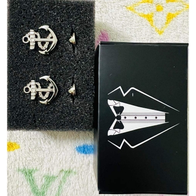 Picture of Metal Small Anchor Pin/Mens Suit Lapen Pin Brooch (1p) (2p Silver)