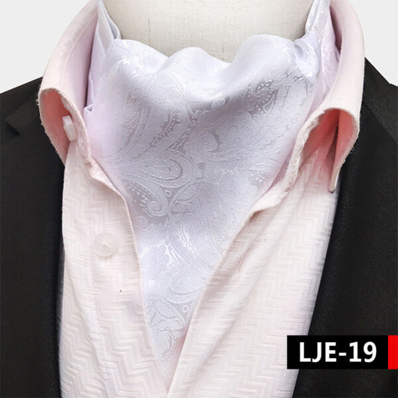 Picture of Men’s Fashionable Ascot Tie – Jacquard Shirt Scarf Neckwear (1 Pc) (LJE-19,Int: One size)
