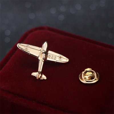 Picture of Mens Mini Aircraft Suit Collar pin Brooch (1PS) (Gold)