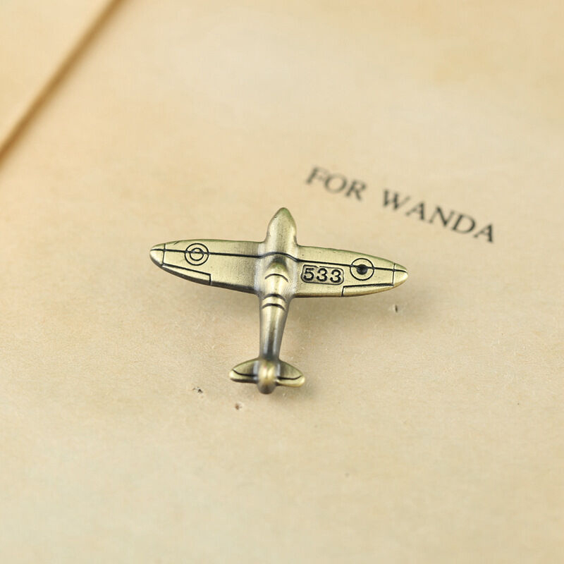 Picture of Mens Mini Aircraft Suit Collar pin Brooch (1PS) (Bronze)