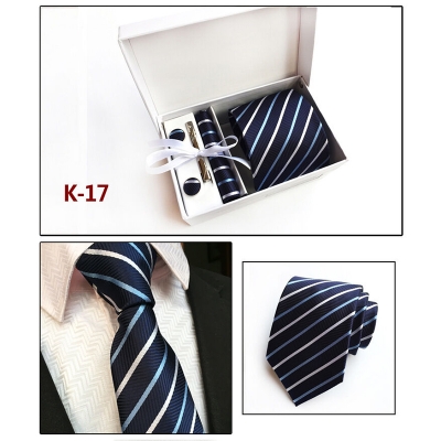 Picture of Men's Formal & Casual Polyester Silk Neck Tie 4 Item Set Box For Fashionable Outlook (K-17,Int: One size)