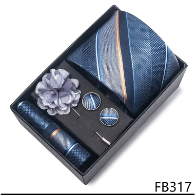 Picture of Men's Multicolor Fashionable Neck Tie - 4 items Set Box (1 Set) (FB317,Int: One size)