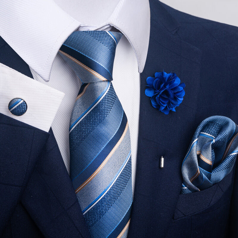 Picture of Men's Multicolor Fashionable Neck Tie - 4 items Set Box (1 Set) (FB317,Int: One size)