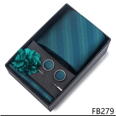 Picture of Men's Multicolor Fashionable Neck Tie - 4 items Set Box (1 Set) (FB279,Int: One size)
