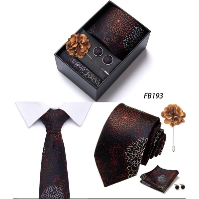 Picture of Men's Multicolor Fashionable Neck Tie - 4 items Set Box (1 Set) (FB193,Int: One size)