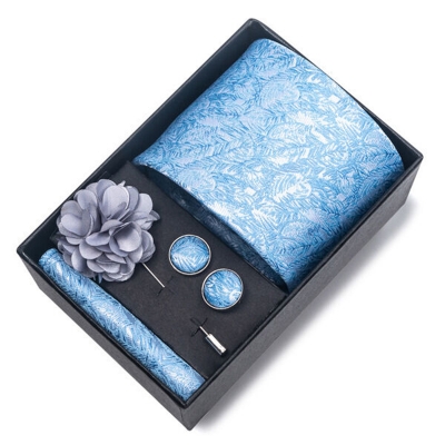 Picture of Men's Multicolor Fashionable Neck Tie - 4 items Set Box (1 Set) (FB308,Int: One size)