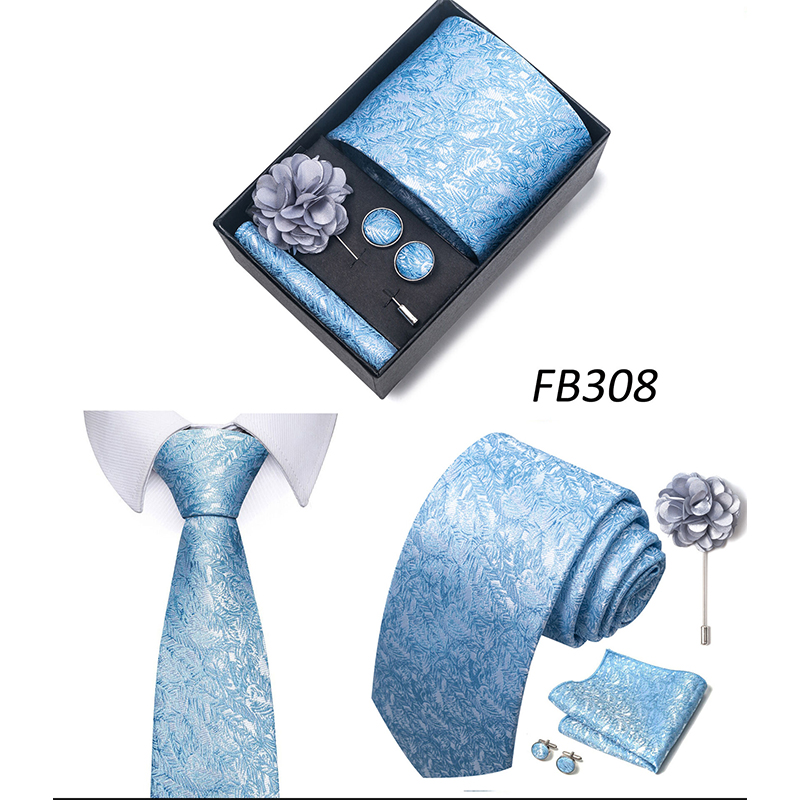Picture of Men's Multicolor Fashionable Neck Tie - 4 items Set Box (1 Set) (FB308,Int: One size)