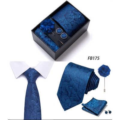 Picture of Men's Multicolor Fashionable Neck Tie - 4 items Set Box (1 Set) (FB175,Int: One size)