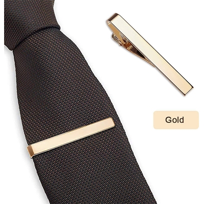 Picture of Plain Design Metal Formal & Casual Tie Clip For Men (1Ps) (Gold)