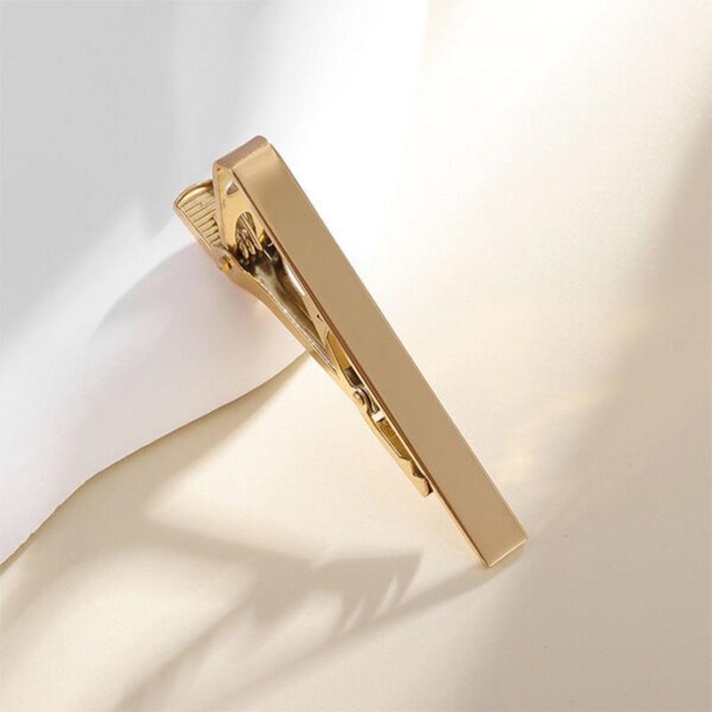 Picture of Plain Design Metal Formal & Casual Tie Clip For Men (1Ps) (Gold)