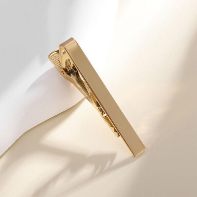 Picture of Plain Design Metal Formal & Casual Tie Clip For Men (1Ps) (Gold)
