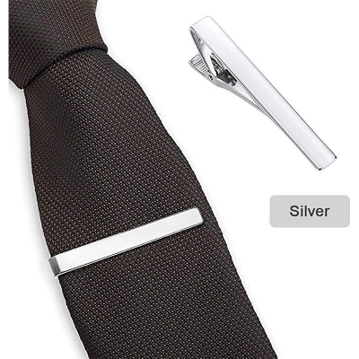 Picture of Plain Design Metal Formal & Casual Tie Clip For Men (1Ps) (Silver)